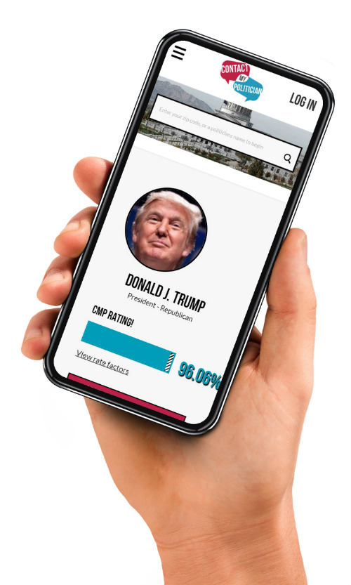 Politician Profile Page On Mobile